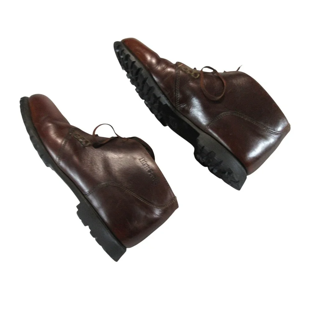 Irish Setter Chukka Boots 9.5 EE Brown Leather‎ Lace Up Vibram Sole 887 Vintage